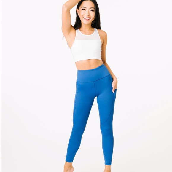 ZYIA Pants - Zyia Blue Reflective Light n Tights